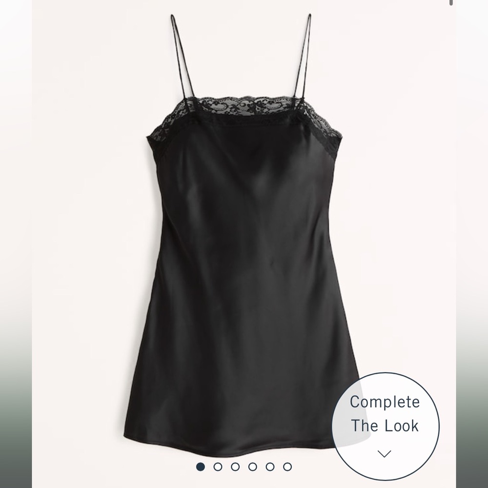 Abercrombie lace mini slip dress